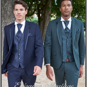 « Donatien » costume de marié complet vert sapin